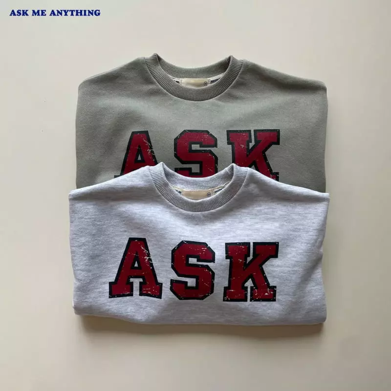 Ask Me Anything - Korean Children Fashion - #kidsshorts - Ask Sweatshirt - 4
