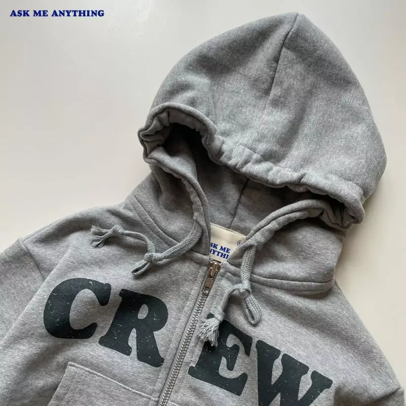 Ask Me Anything - Korean Children Fashion - #kidsstore - Crew Hoody Zip-up - 2