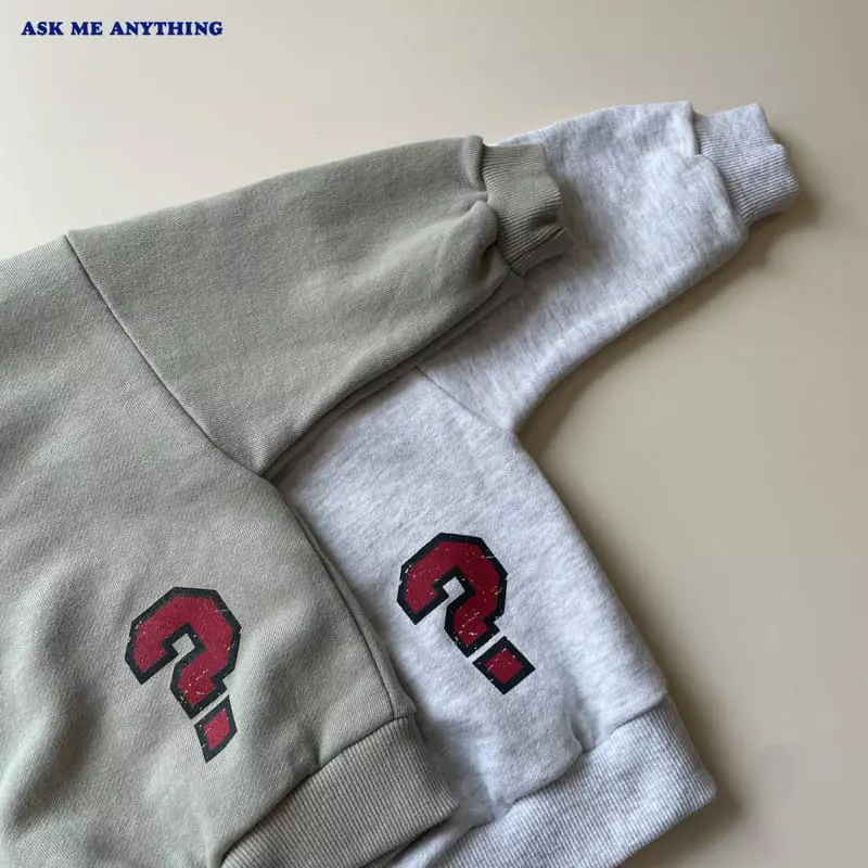 Ask Me Anything - Korean Children Fashion - #kidzfashiontrend - Ask Sweatshirt - 5