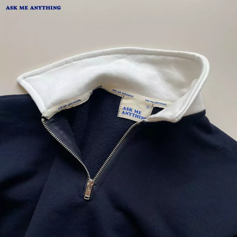 Ask Me Anything - Korean Children Fashion - #littlefashionista - Collar Sweatshirt - 6