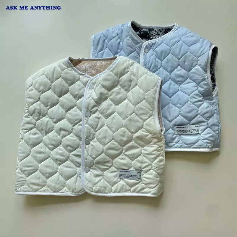 Ask Me Anything - Korean Children Fashion - #Kfashion4kids - Paisely Reversible Vest - 4