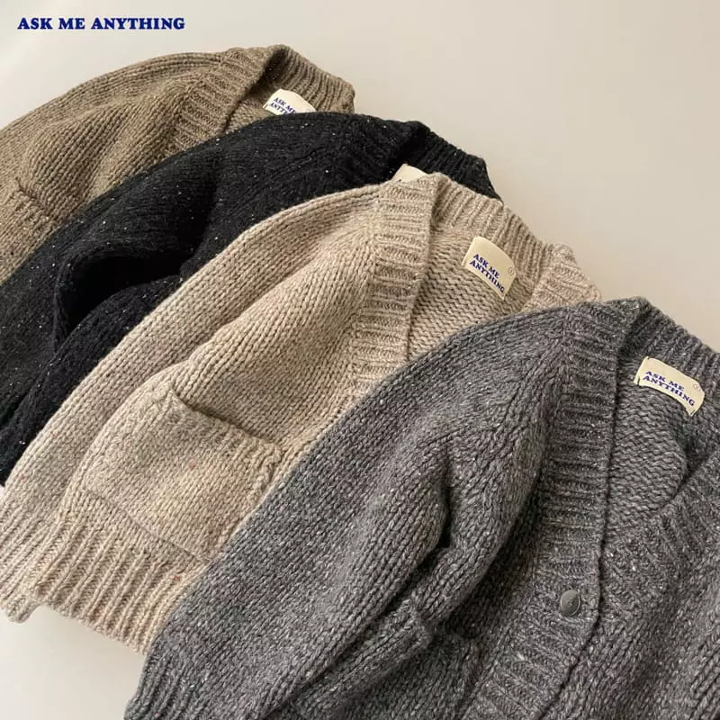 Ask Me Anything - Korean Children Fashion - #minifashionista - Neff Wool Cardigan - 2