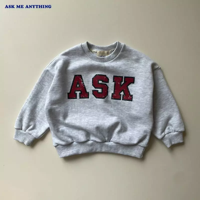 Ask Me Anything - Korean Children Fashion - #prettylittlegirls - Ask Sweatshirt - 10