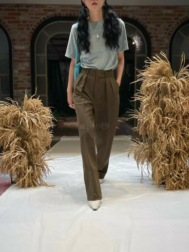 Atmosphere - Korean Women Fashion - #momslook - Modal Velvet Tee - 5