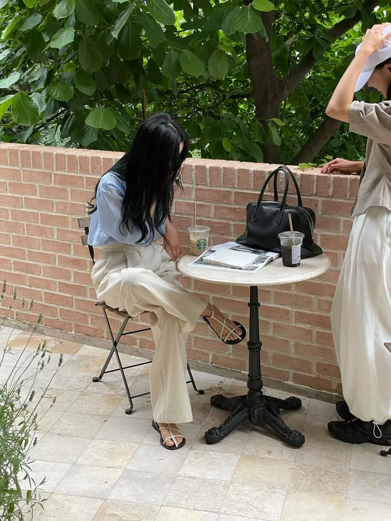 Atmosphere - Korean Women Fashion - #momslook - Luby Tencel Shirt - 12
