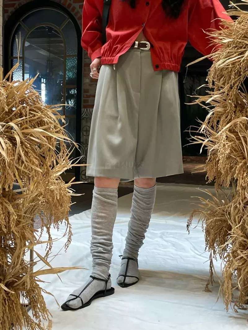 Atmosphere - Korean Women Fashion - #momslook - Nerd Half Pants - 11