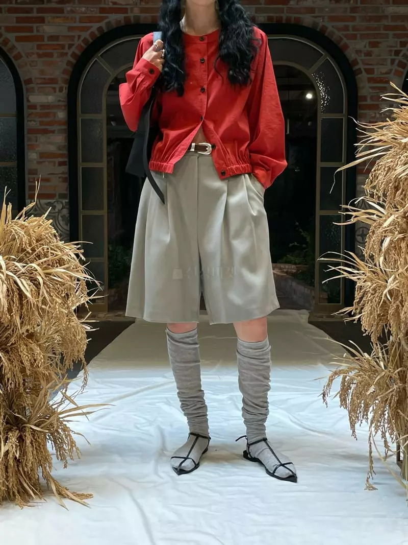 Atmosphere - Korean Women Fashion - #momslook - Nerd Half Pants - 7