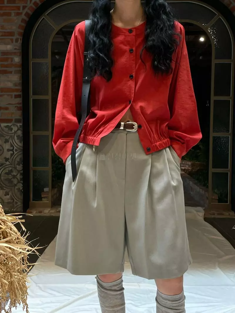 Atmosphere - Korean Women Fashion - #momslook - Nerd Half Pants - 9