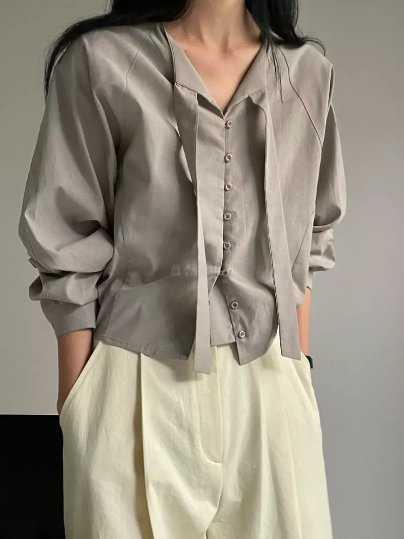 Atmosphere - Korean Women Fashion - #momslook - Even Blouse - 11