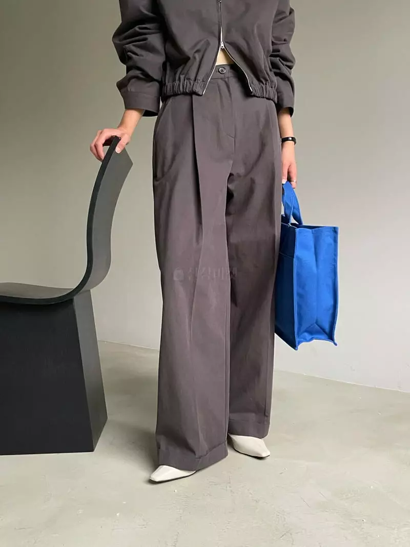 Atmosphere - Korean Women Fashion - #romanticstyle - Bridge Cotton Pants - 4