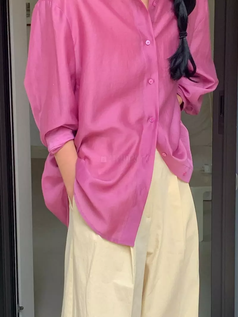 Atmosphere - Korean Women Fashion - #thelittlethings - Luby Tencel Shirt