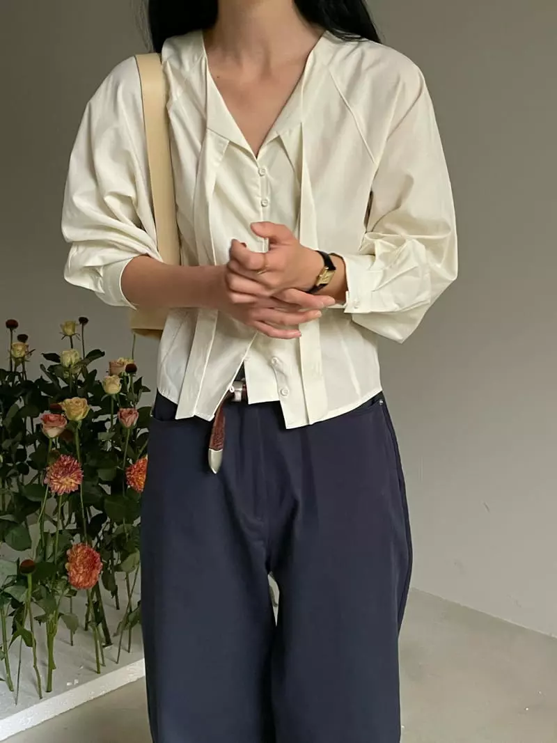 Atmosphere - Korean Women Fashion - #vintageinspired - Even Blouse