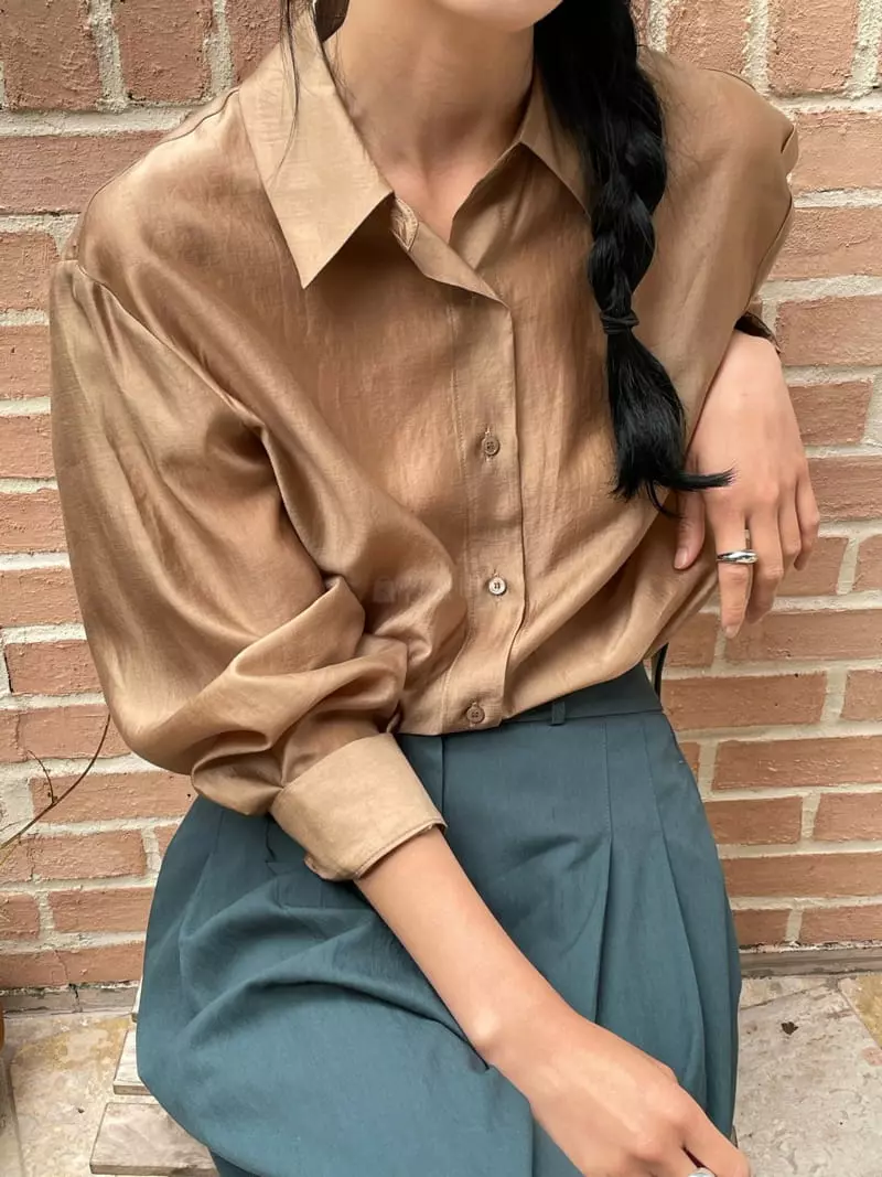 Atmosphere - Korean Women Fashion - #womensfashion - Luby Tencel Shirt - 7