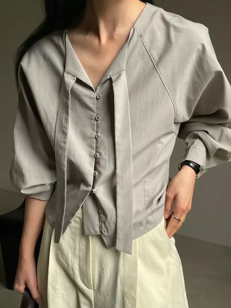 Atmosphere - Korean Women Fashion - #womensfashion - Even Blouse - 12