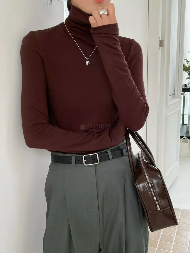 Atmosphere - Korean Women Fashion - #womensfashion - Olly Turtleneck Tee - 9