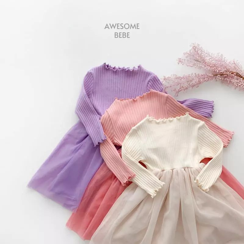 Awesome Bebe - Korean Children Fashion - #Kfashion4kids - Fall Rib One-piece