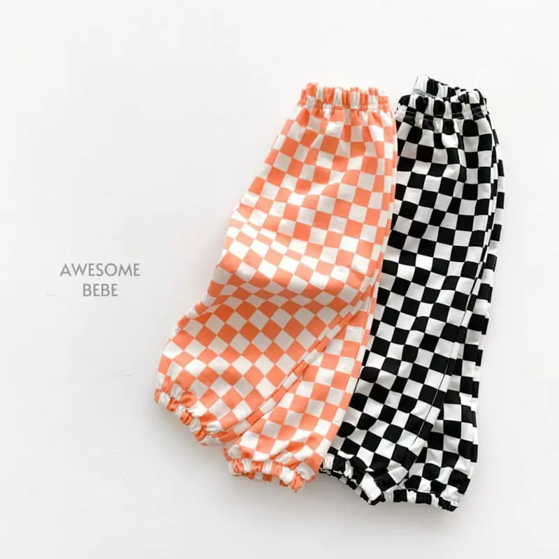 Awesome Bebe - Korean Children Fashion - #Kfashion4kids - Check Pattern Pants - 9