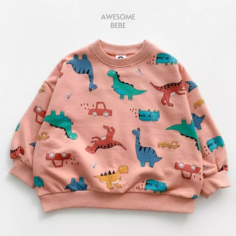 Awesome Bebe - Korean Children Fashion - #Kfashion4kids - Multi Dino Sweatshirt - 12