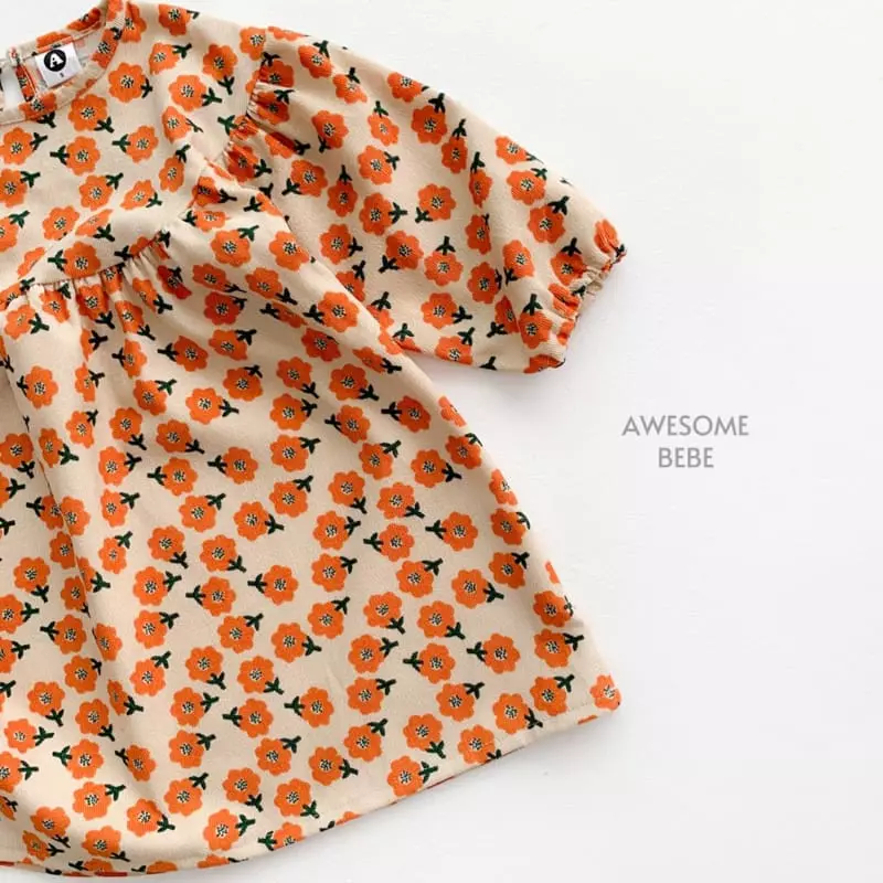 Awesome Bebe - Korean Children Fashion - #kidzfashiontrend - Songi Flower One-piece - 4