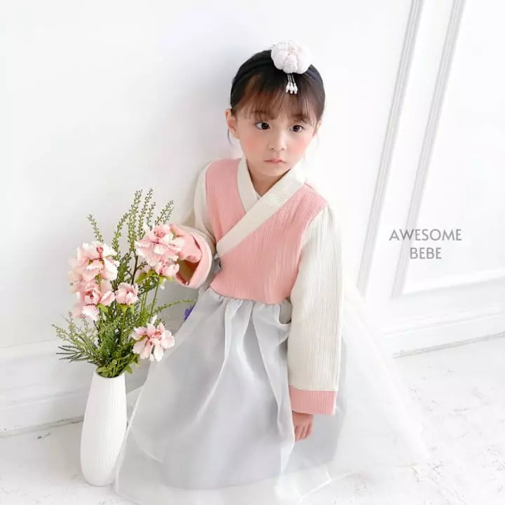 Awesome Bebe - Korean Children Fashion - #childofig - Pastel Hanbok Girl - 12