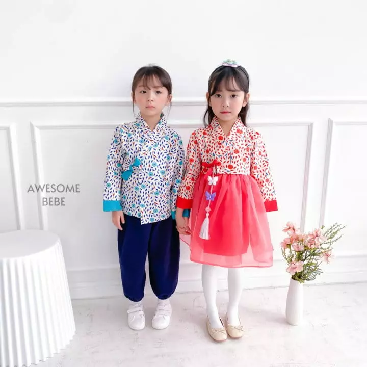 Awesome Bebe - Korean Children Fashion - #childofig - Flower Hanbok Boy - 7