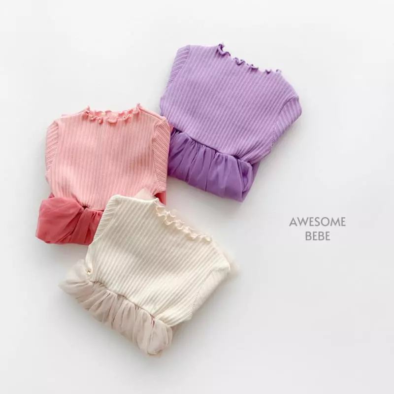 Awesome Bebe - Korean Children Fashion - #childofig - Fall Rib One-piece - 9
