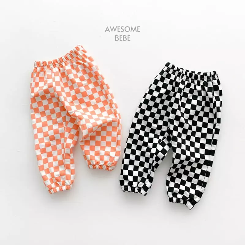 Awesome Bebe - Korean Children Fashion - #childofig - Check Pattern Pants