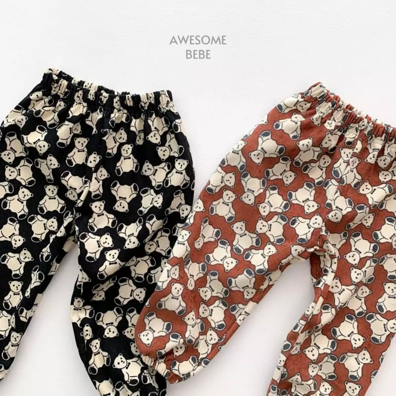 Awesome Bebe - Korean Children Fashion - #childofig - Bear Pants - 10