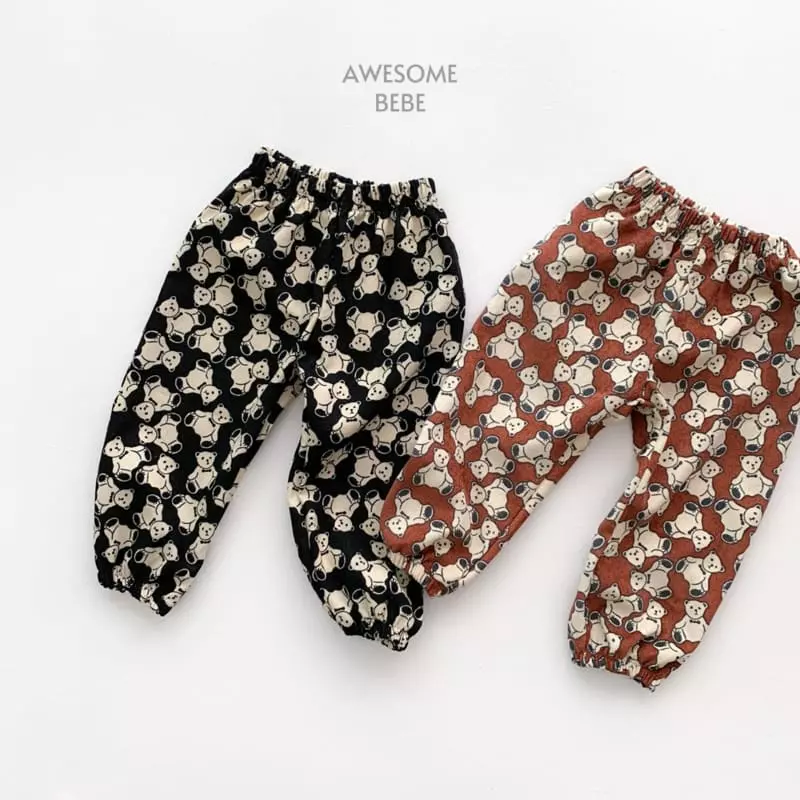 Awesome Bebe - Korean Children Fashion - #childofig - Bear Pants - 9