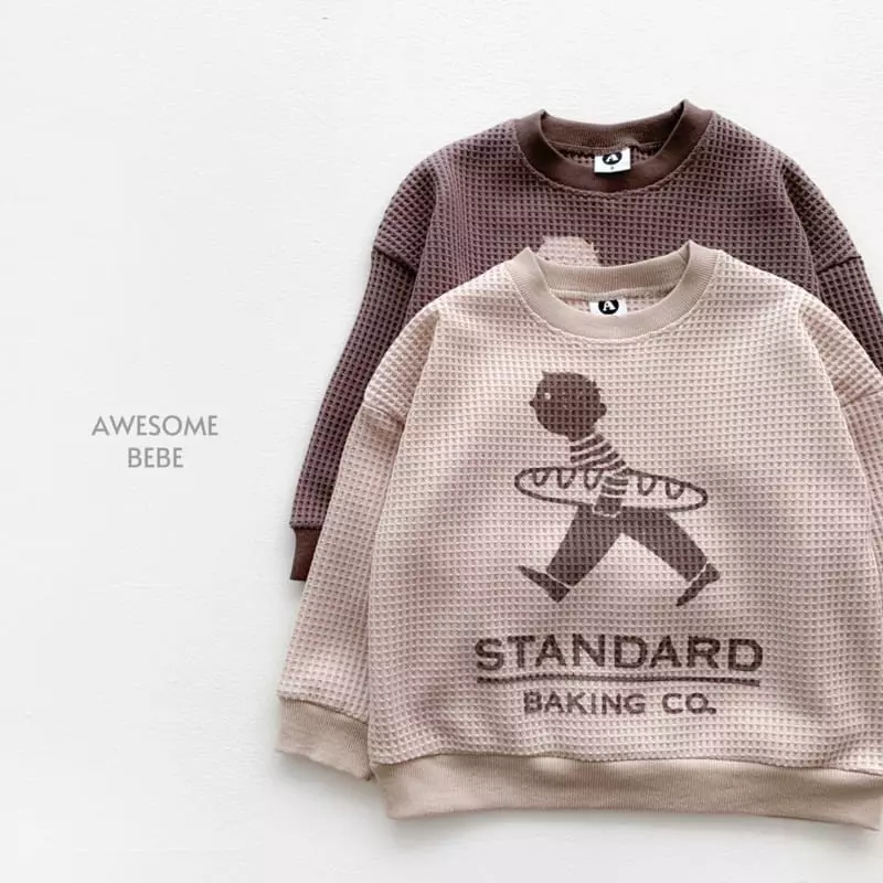 Awesome Bebe - Korean Children Fashion - #childofig - Standard Waffle Sweatshirt - 6