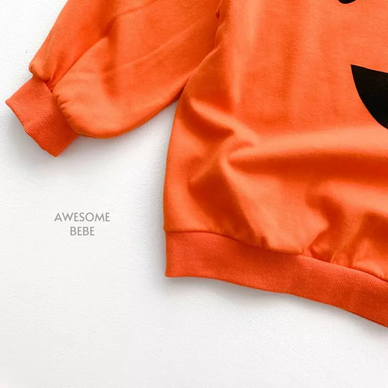 Awesome Bebe - Korean Children Fashion - #childofig - Pumpkin Sweatshirt - 6