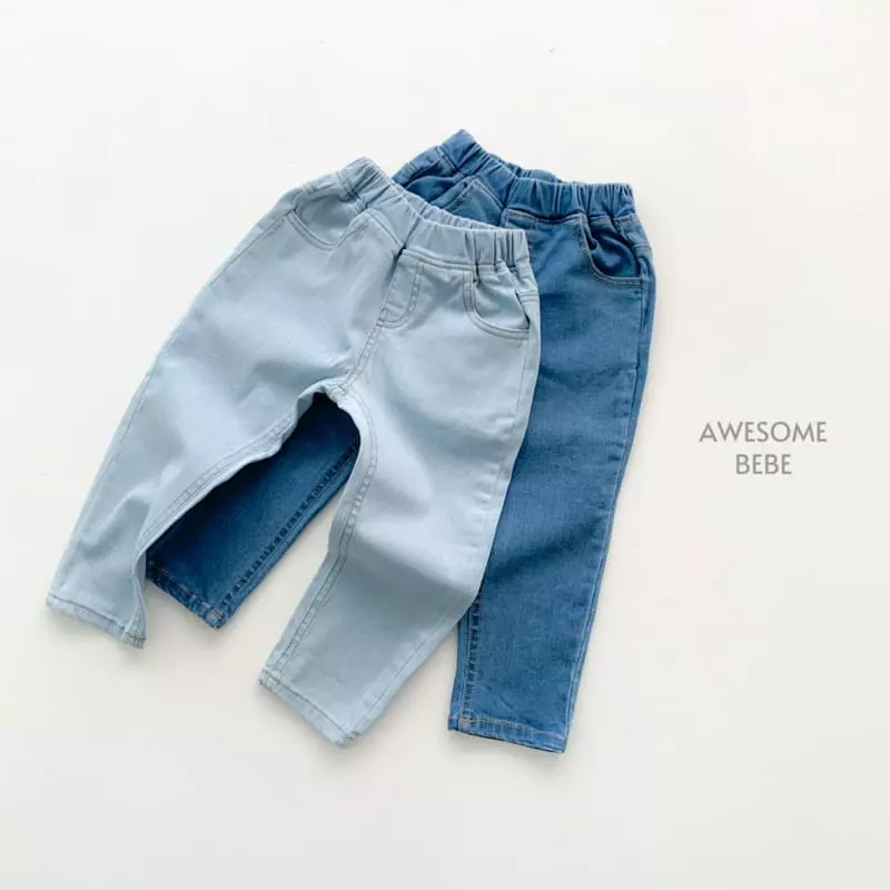 Awesome Bebe - Korean Children Fashion - #childrensboutique - Span Straight Jeans - 9