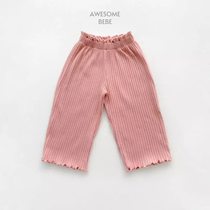 Awesome Bebe - Korean Children Fashion - #childrensboutique - Terry Rib Pants - 12