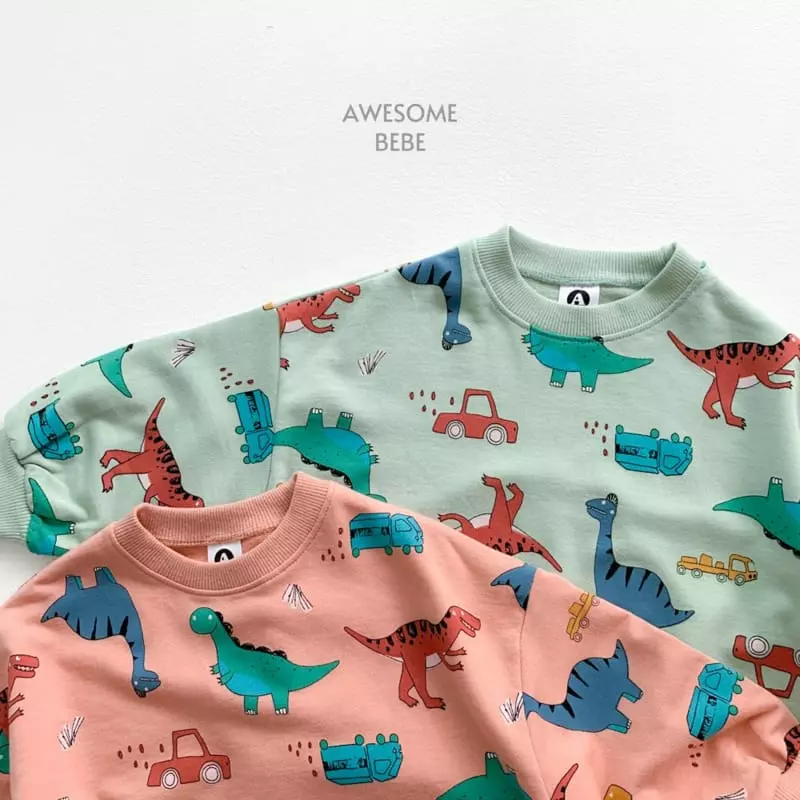 Awesome Bebe - Korean Children Fashion - #childrensboutique - Multi Dino Sweatshirt - 5