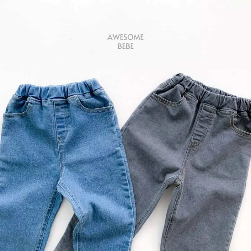 Awesome Bebe - Korean Children Fashion - #designkidswear - Real Baggy Gray Jeans - 7