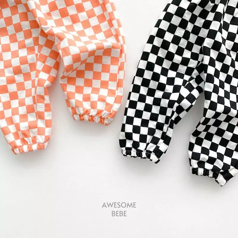 Awesome Bebe - Korean Children Fashion - #designkidswear - Check Pattern Pants - 3
