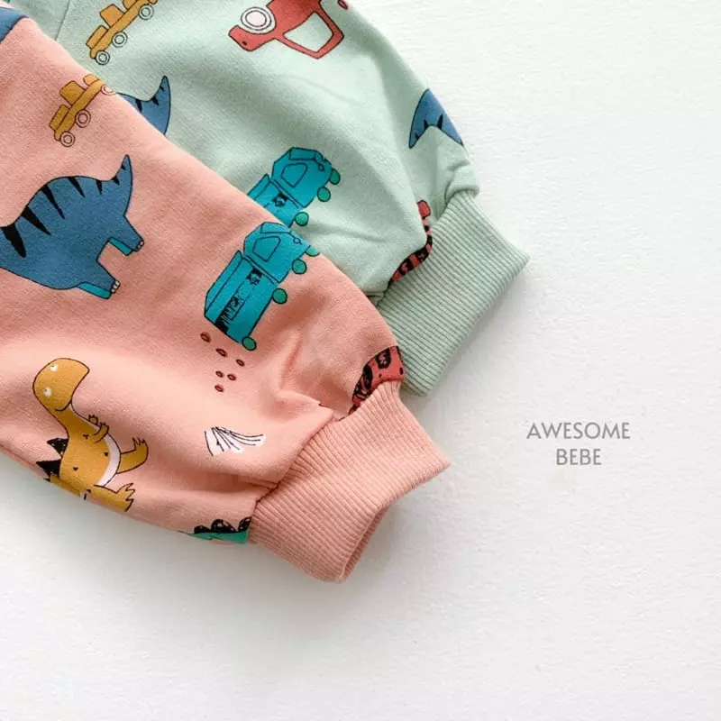 Awesome Bebe - Korean Children Fashion - #designkidswear - Multi Dino Sweatshirt - 6