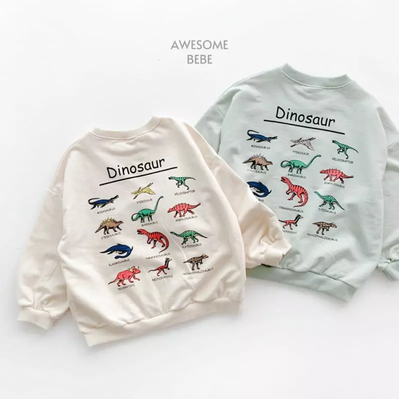 Awesome Bebe - Korean Children Fashion - #designkidswear - Dino Sweatshirt - 2