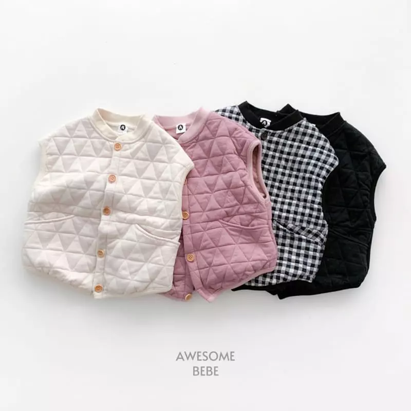 Awesome Bebe - Korean Children Fashion - #designkidswear - Quiliting Vest