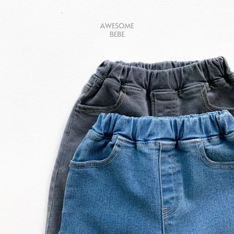 Awesome Bebe - Korean Children Fashion - #discoveringself - Real Baggy Gray Jeans - 8