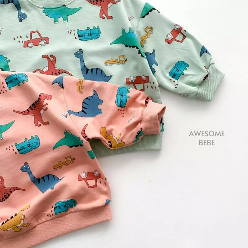 Awesome Bebe - Korean Children Fashion - #discoveringself - Multi Dino Sweatshirt - 7