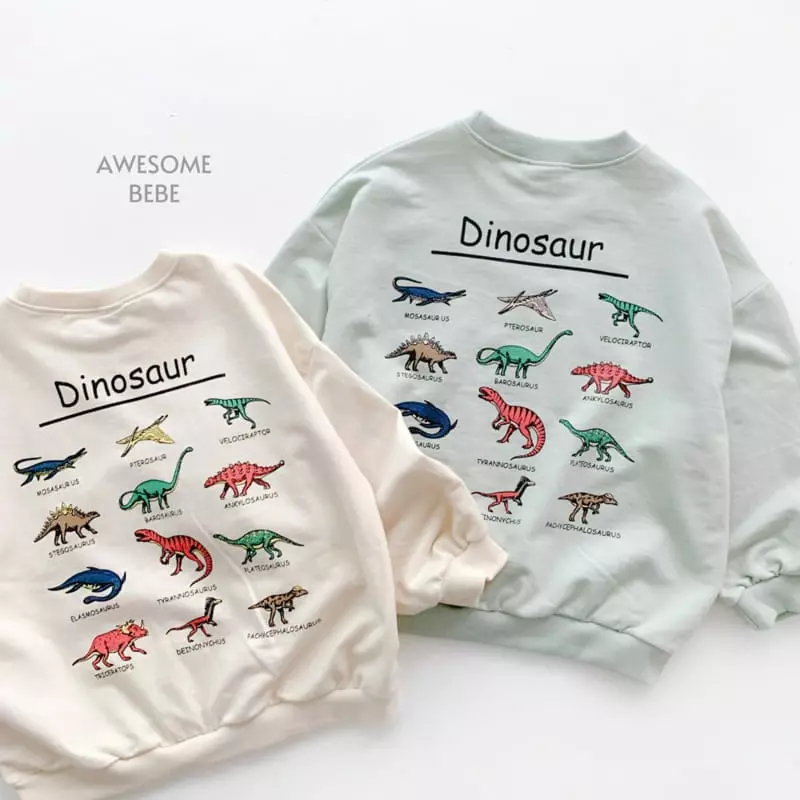 Awesome Bebe - Korean Children Fashion - #discoveringself - Dino Sweatshirt - 3