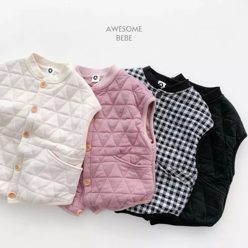 Awesome Bebe - Korean Children Fashion - #discoveringself - Quiliting Vest - 2