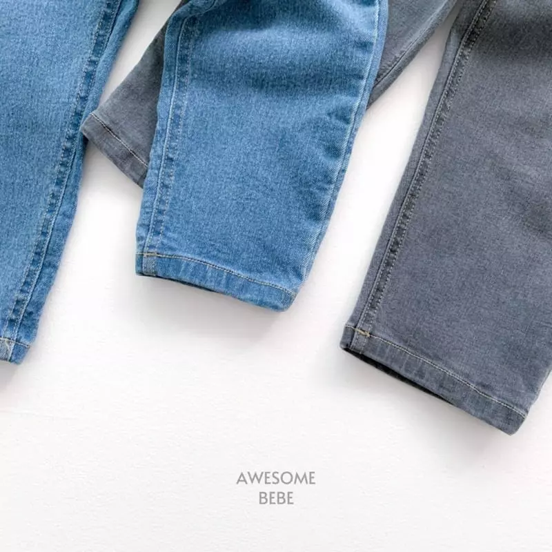 Awesome Bebe - Korean Children Fashion - #fashionkids - Real Baggy Gray Jeans - 9