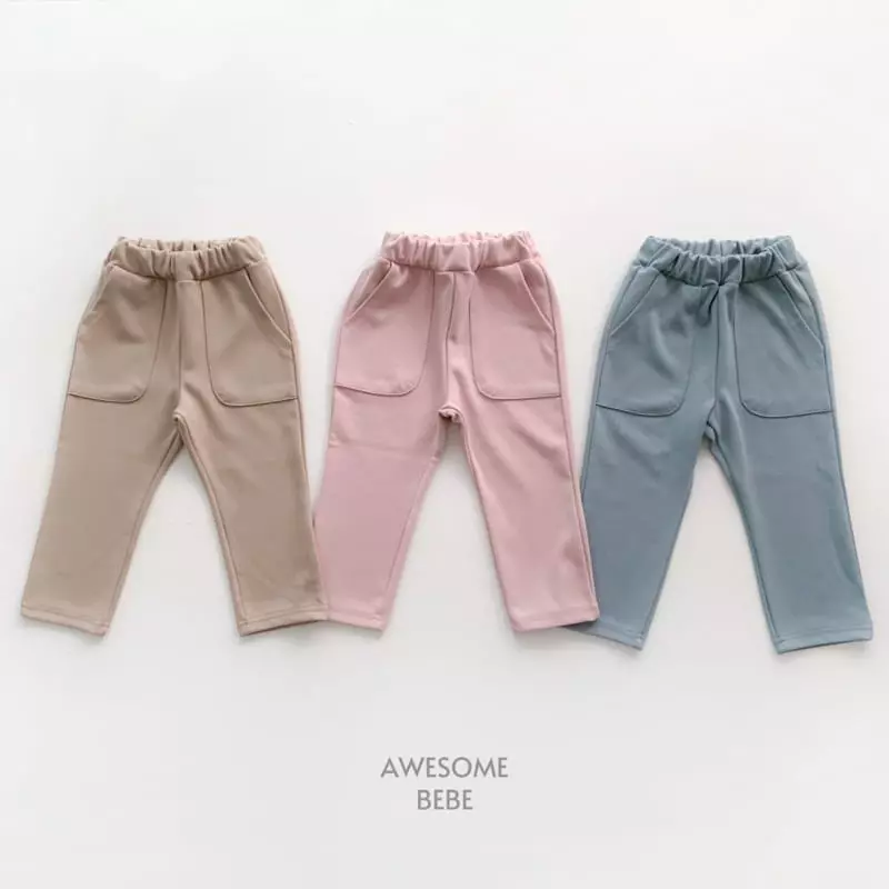 Awesome Bebe - Korean Children Fashion - #fashionkids - Pocket Span Pants - 8
