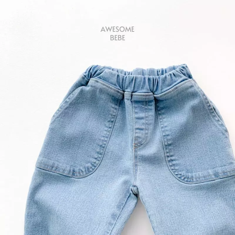 Awesome Bebe - Korean Children Fashion - #fashionkids - Pocket Span Pants - 7