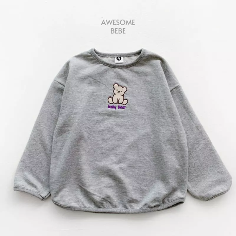 Awesome Bebe - Korean Children Fashion - #fashionkids - Babay Bear Embrodiery Tee - 9