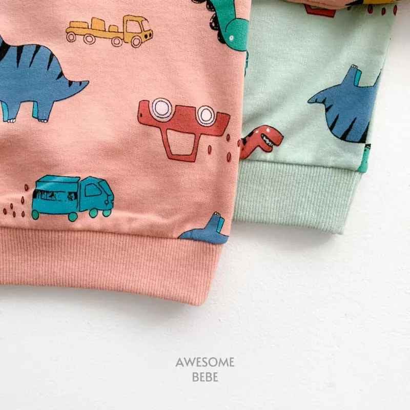 Awesome Bebe - Korean Children Fashion - #fashionkids - Multi Dino Sweatshirt - 8