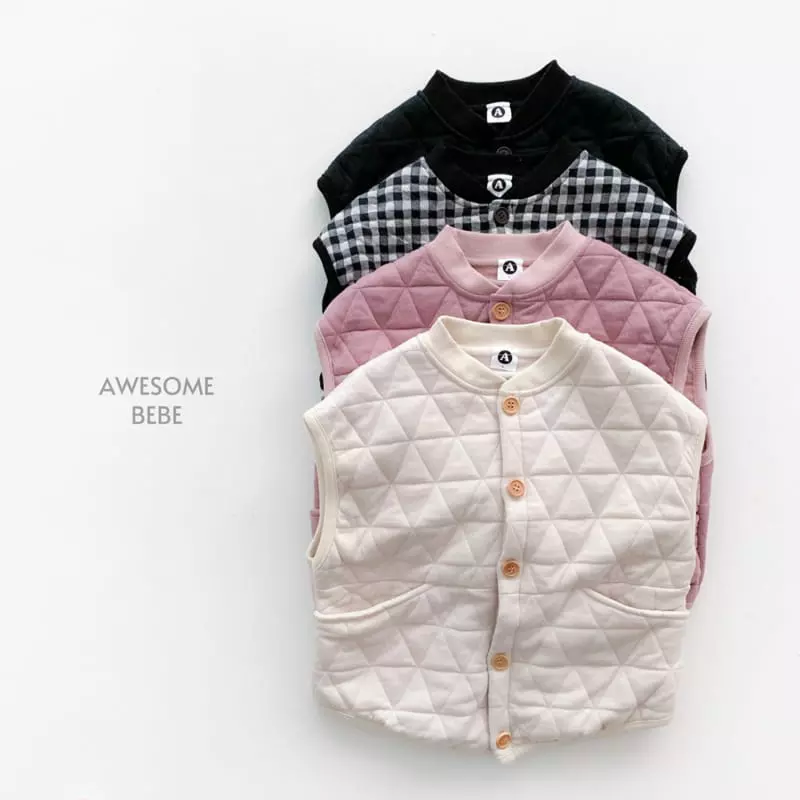 Awesome Bebe - Korean Children Fashion - #fashionkids - Quiliting Vest - 3