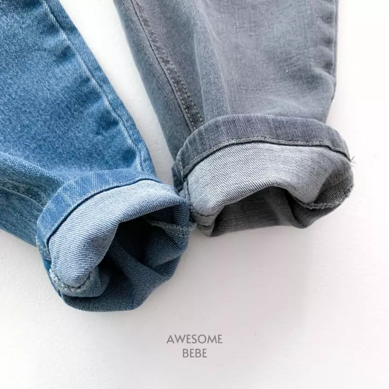Awesome Bebe - Korean Children Fashion - #kidsshorts - Real Baggy Gray Jeans - 10